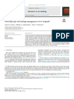 Ownership Type and Earnings Management in U S Hosp - 2022 - Advances in Account