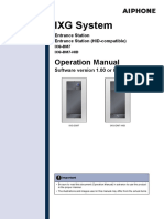 IXG System Entrance Station IXG-DM7-HID Operation Manual - Ver.1.00 EN