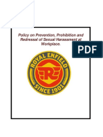 EML Policy For Prevention, Prohibition and Redressal of Sexual Harassment at The Workplace