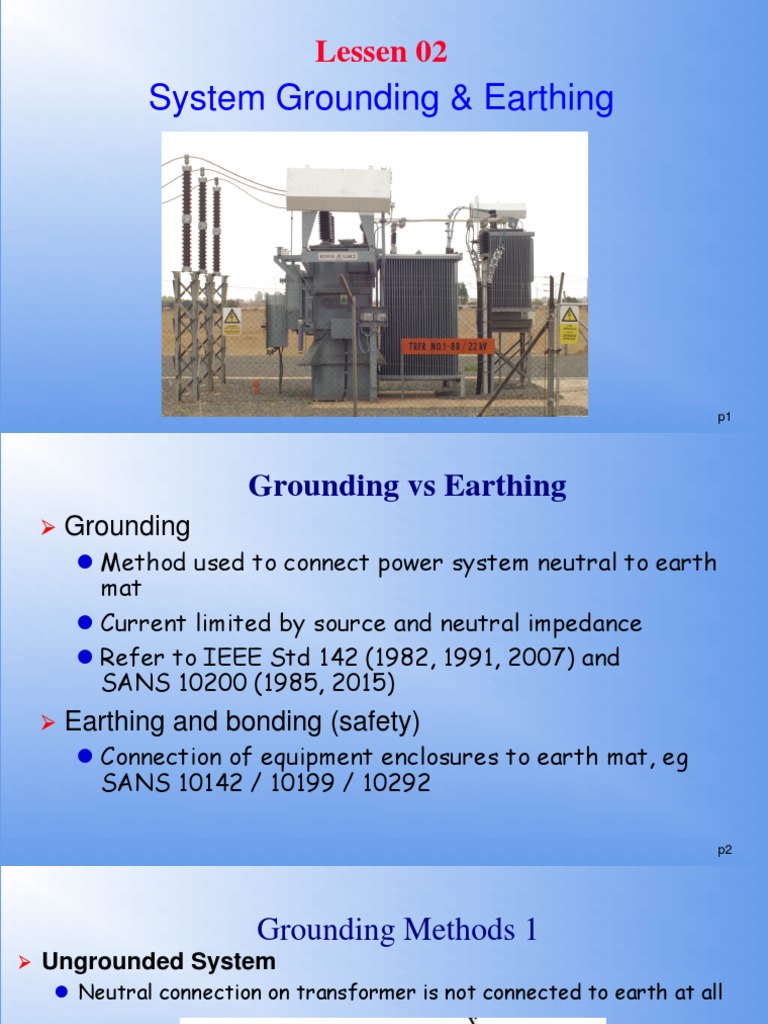 Les 03 Grounding PDF Electricity Building Engineering