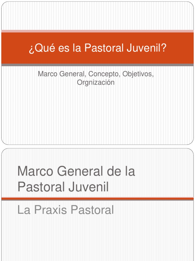 Conceptos y Objetivos de Pastoral Juvenil | PDF | Jesús | Iglesia Católica
