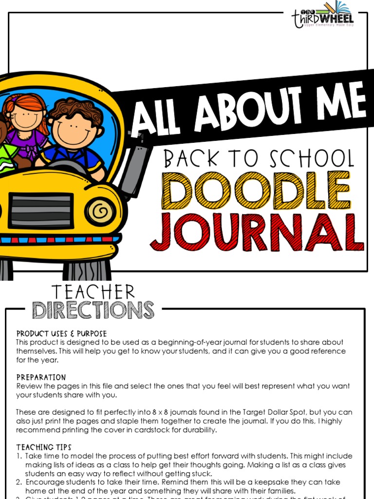 Back To School: Doodle Journal | PDF