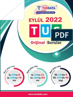 Eylül 2022 Soru Kitapçığı