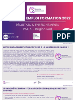 Baromètre Emploi Formation 2022 - Rapport-PACA-Sud