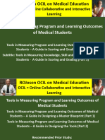 Tools in Measuring Program and Learning Outcomes of Medical Students – A Guide in Scoring and Grading (Part 3)