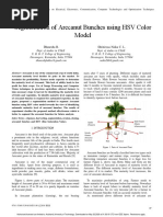 Segmentation of Arecanut Bunches Using HSV Color