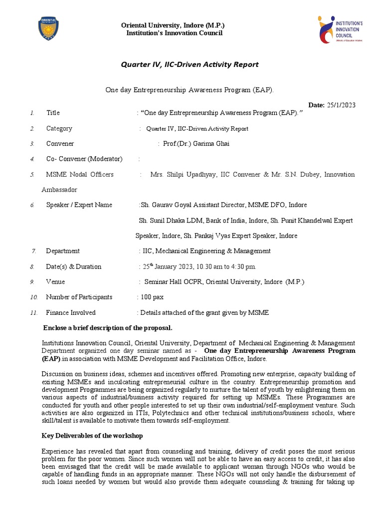 one-day-entreprenuership-awraeness-program-report-pdf
