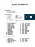 Daftar Nama Panitia Hajatan Pernikahan