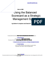 Using The Balanced Scorecard As A Strategic Management System
