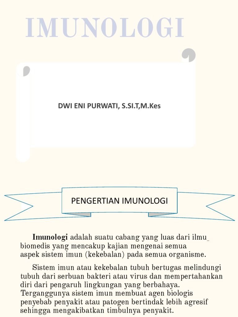 Imunologi Ppt 3 Pdf