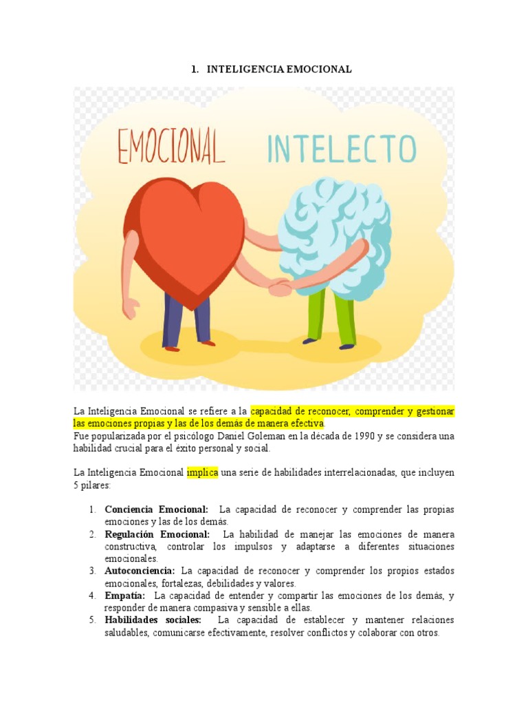 5Lectura Inteligencia Emocional PDF Las emociones Inteligencia