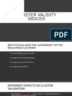 Cluster Validity Indices