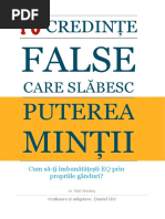 10 Credinte False Care Slăbesc Puterea Minții
