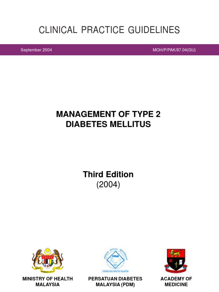 Malaysia CPG for Type 2 Diabetes Management | PDF | Diabetes Mellitus ...