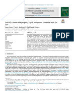 Initially Contestable Property Rights and Coase - Evidence From The Lab - 2023