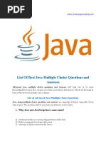 List of Best Java Multiple Choice Questions and Answers