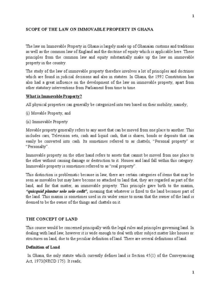 Nature, Scope & Terminology Download Free PDF Property Possession