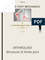 Ankle & Foot Mechanics