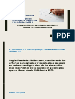 Antecedentes Históticos y Conceptuales de Pruebas y Evaluación Psicológica. Parte II