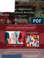 The Importance of Cultural Diversity in A Society