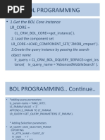 BOL Programming