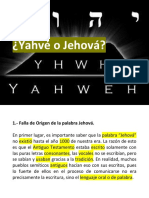 Yahvé o Jehová