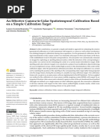 An Effective Camera To LiDAR Spatiotemporal Calibration