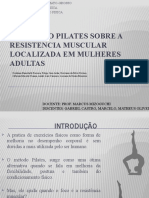 O Método PILATES Sobre A RESISTENCIA Muscular Localizada