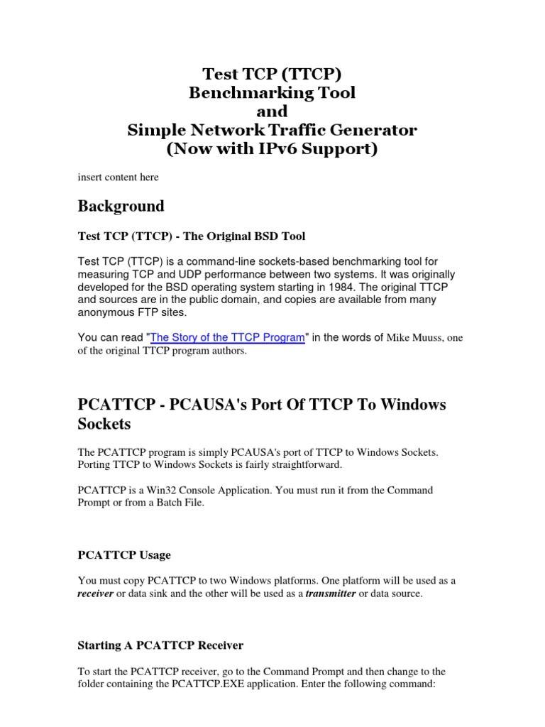 Test TCP | PDF | Port (Computer Networking) | Transmission Control Protocol