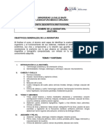 Carta Descriptiva Materia Anatomia LMC 2023 Definitiva
