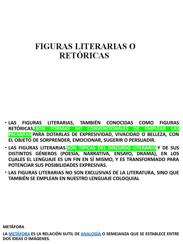 Figuras Literarias o Retóricas PDF