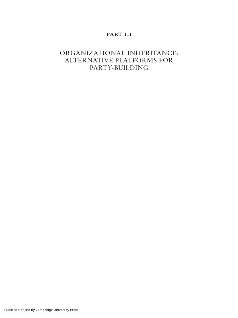 13 0 pp 243 380 organizational inheritance alternative platforms for