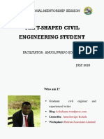 T-Shaped Civil Engineering Student