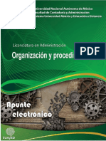 UNAM APUNTE Organizacion - Procedimientos