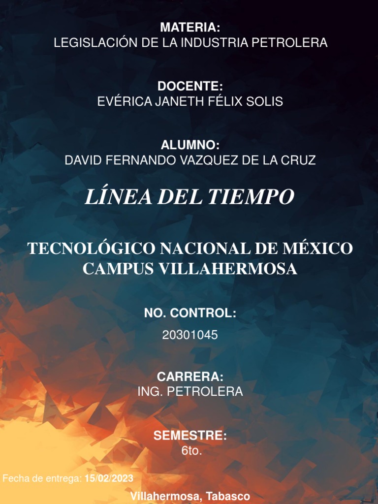 Linea de Tiempo Historia de La Industria Petrolera David Fernando | PDF