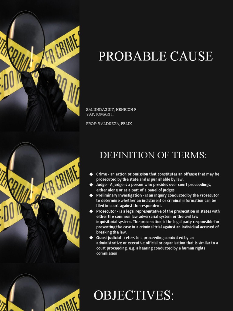 Probable Causee | PDF