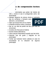 Estrategias de Comprensión Lectora Preescolar