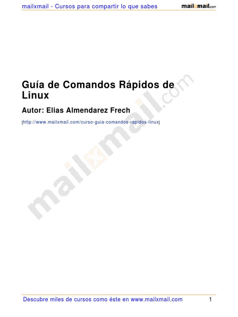 Comandos Rápidos Esenciales de Linux | PDF | Archivo de computadora ...