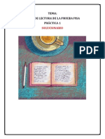 Ficha de Lectura de Textos de La Prueba PISA - Práctica 1 - Solución