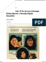 El documental. El fin de una ontología. Emilio Bernini  Revista Digital DocuDAC