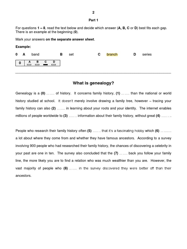 B2 First Sample Paper 1 RUE-2 | PDF