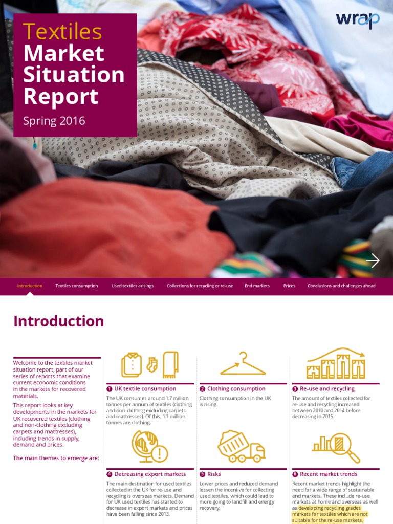 UK Textiles Market Report Spring 2016 | PDF | Reuse | Clothing