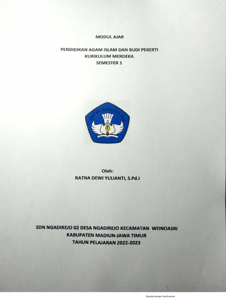 Modul Ajar Fikih Bab Syahadat Kelas 1 Pdf