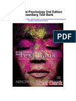 Abnormal Psychology 2nd Edition Rosenberg Test Bank