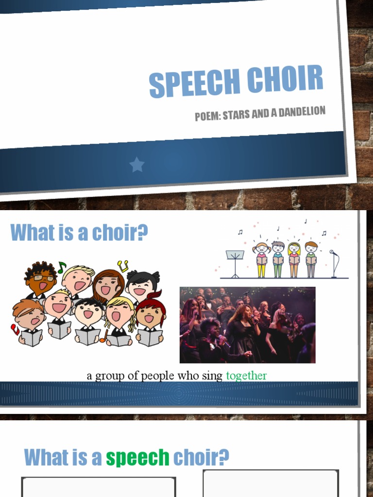 Speech Choir PDF