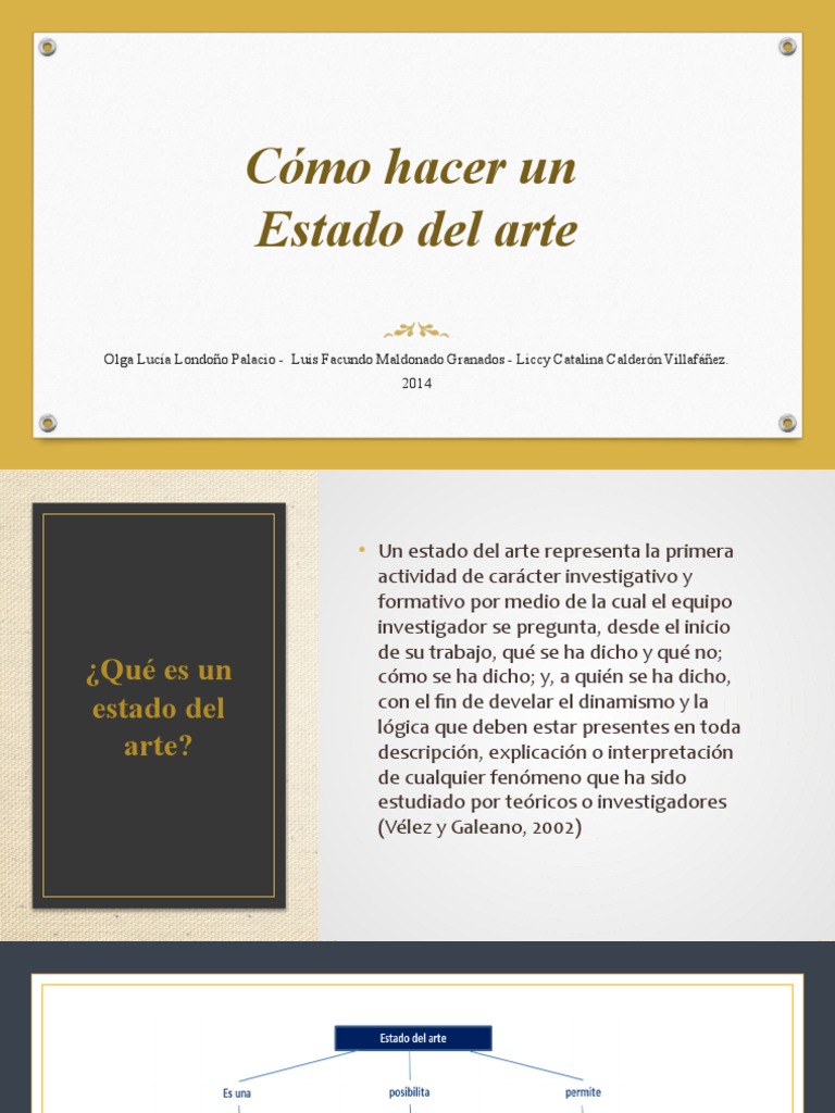 Cómo Hacer Un Estado Del Arte
