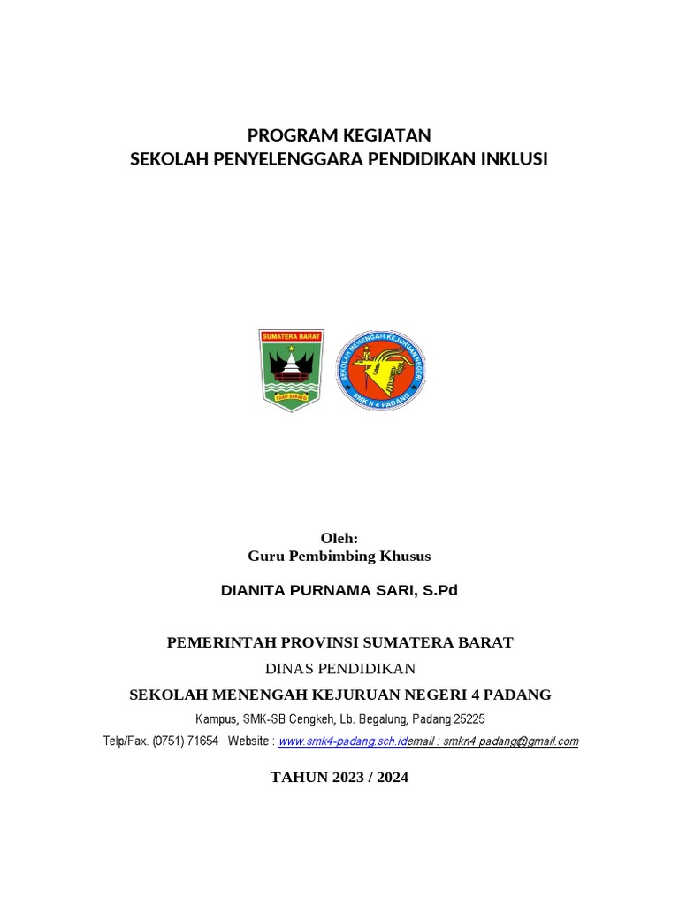 Program Pendidikan Inklusi di SMK | PDF | Kesehatan Holistik