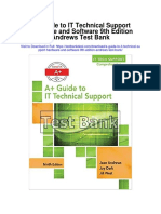 A Guide To It Technical Support Hardware and Software 9th Edition Andrews Test Bank
