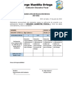 Rúbrica Primer Q2 - P1