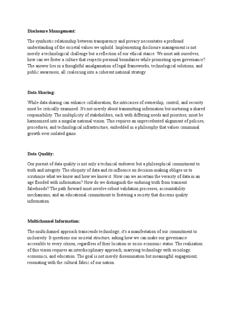 Strategies for Effective Disclosure Management | PDF